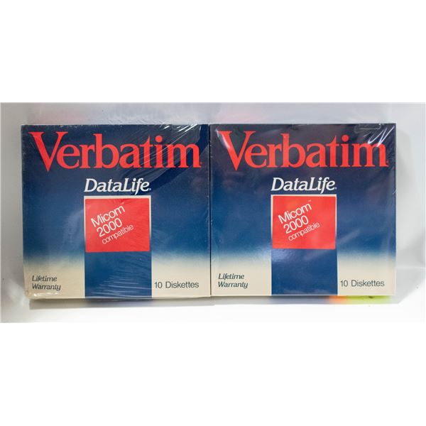 VERBATIM FLOPPY DISCS CASES 8 INCH UNOPENED