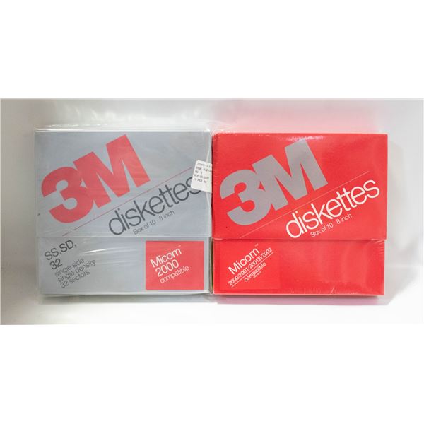 3M DISKETTES 8 INCH UNOPENED CASES 10 PER