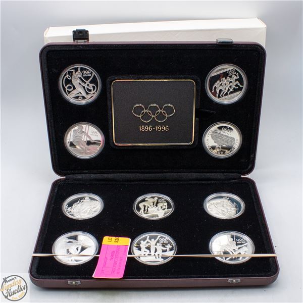 1996 OLYMPIC CENTENNIAL 10 PC SILVER COIN SET