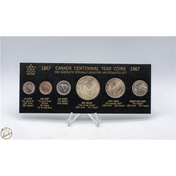 1867-1967 CANADA CENTENNIAL YEAR COINS SET