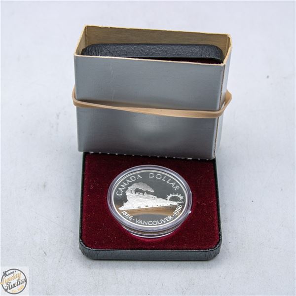 1986 SILVER DOLLAR 100TH LOCOMOTIVE