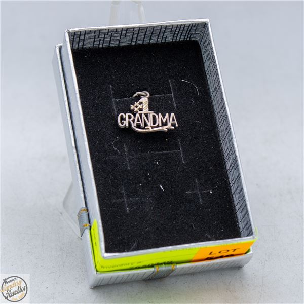 VINTAGE 925 SILVER #1 GRANDMA PENDENT STAMPED