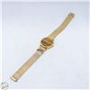 Image 1 : VINTAGE BIRKS GOLD PLATED TIGERS EYE WATCH WITH