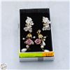 Image 1 : 3 VINTAGE FAUX PEARL EARRINGS