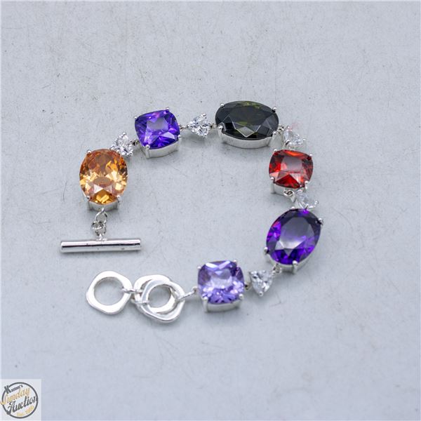 BEJEWELED BRACELET STAMPED NVC - NATALIYA V.