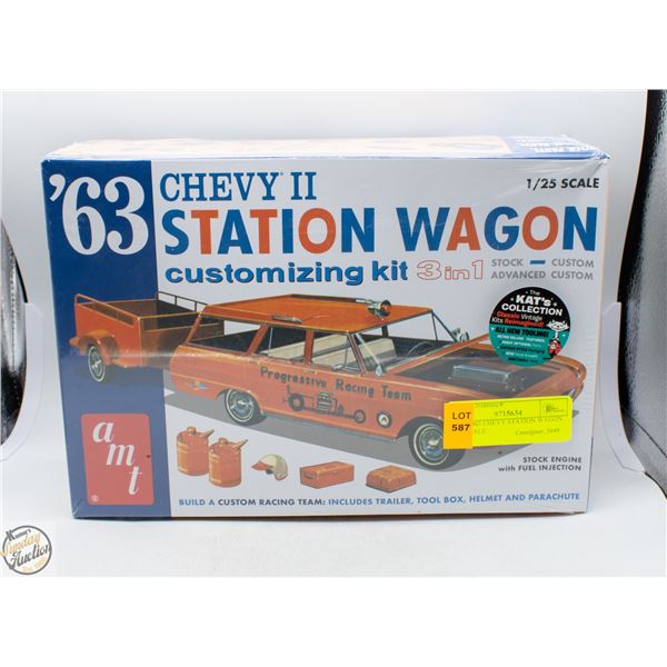 AMT 1963 CHEVY STATION WAGON 1:25 SCALE