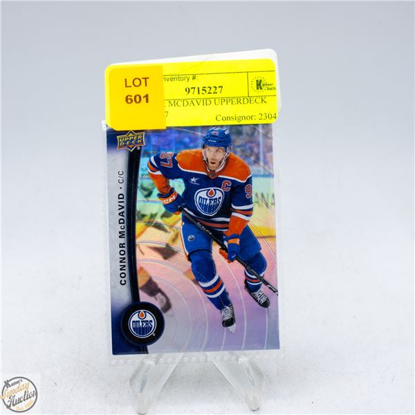 CONNOR MCDAVID UPPERDECK CARD #97