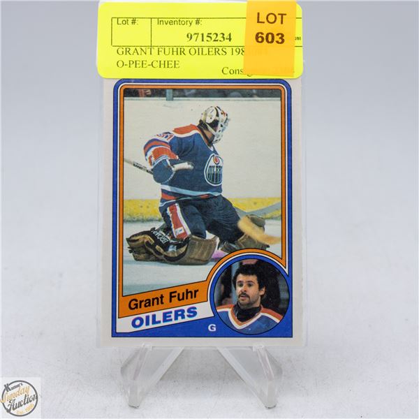 GRANT FUHR OILERS 1983084 O-PEE-CHEE