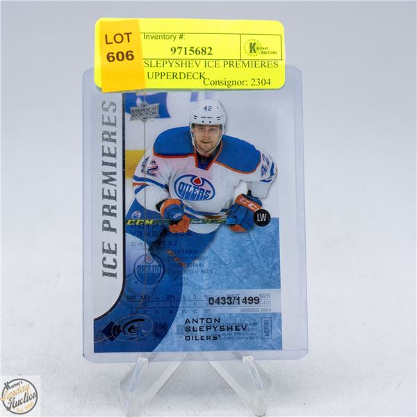 ANTON SLEPYSHEV ICE PREMIERES 433/1499 UPPERDECK