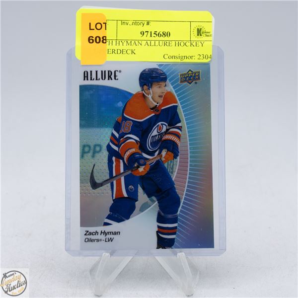 ZACH HYMAN ALLURE HOCKEY UPPERDECK