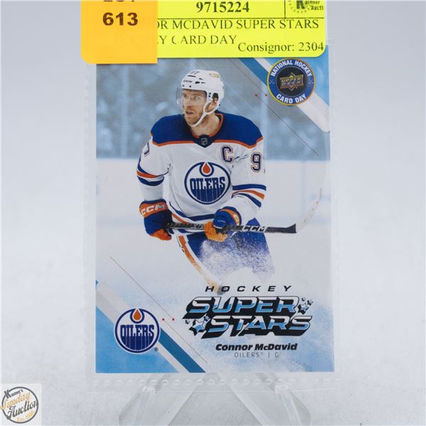 CONNOR MCDAVID SUPER STARS HOCKEY CARD DAY
