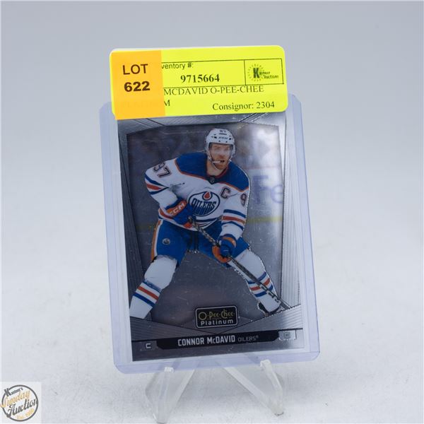 CONNOR MCDAVID O-PEE-CHEE PLATINUM