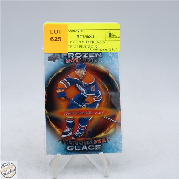 CONNOR MCDAVID FROZEN HOTSHOTS UPPERDECK