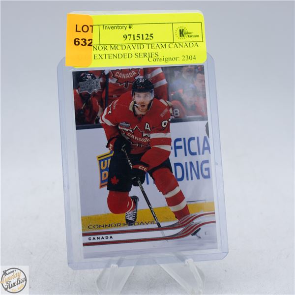 CONNOR MCDAVID TEAM CANADA U.D. EXTENDED SERIES