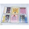 Image 2 : LOT OF 6 MICHEAL JORDAN CARDS IN CASE