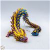 Image 1 : CUSTOM MADE 3D PRINTED DRAGON BURG/BLUE/GOLD L-14"
