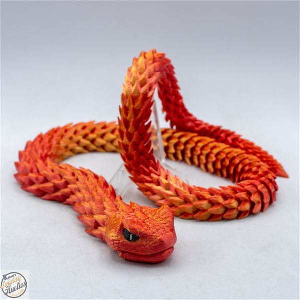 CUSTOM MADE 3D PRINTED SNAKE 29" LONG