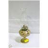 Image 1 : ARTIST SIGNED POTTERY OIL LAMP H-15.5"