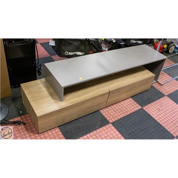 NEW ASSEMBLED MODERN TV STAND H-16.75" W-18.75"