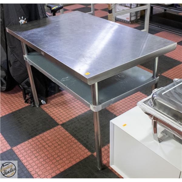 NSF S/S COMMERCIAL PREP TABLE H-34" W-30" L-48.5"