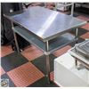 Image 1 : NSF S/S COMMERCIAL PREP TABLE H-34" W-30" L-48.5"