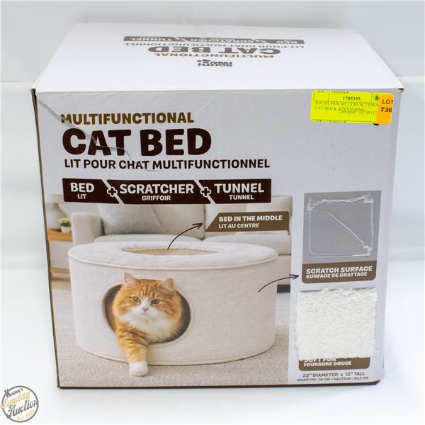 SOUTH PAW MULTIFUNCTIONAL CAT BED & SCRATCHING