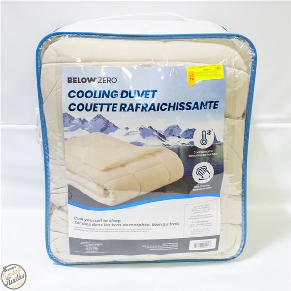 BELOW ZERO COOLING DUVET CREAM COLOUR QUEEN SIZE