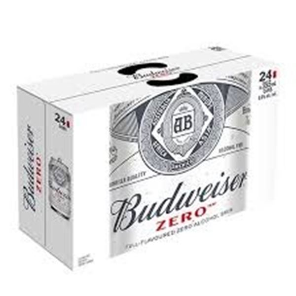 NEW BUDWEISER ZERO FULL-FLAVOUR NON ALCOHOLIC BEER