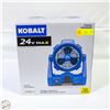 Image 1 : BRAND NEW KOBALT 24-V MAX CORDLESS JOBSITE FAN
