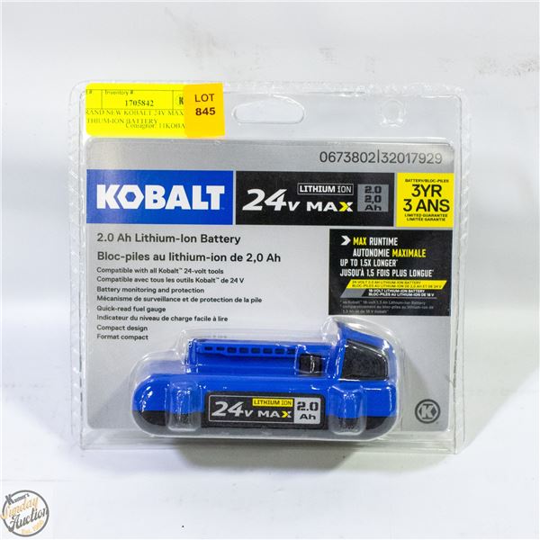 BRAND NEW KOBALT 24V MAX 4 AH LITHIUM-ION BATTERY