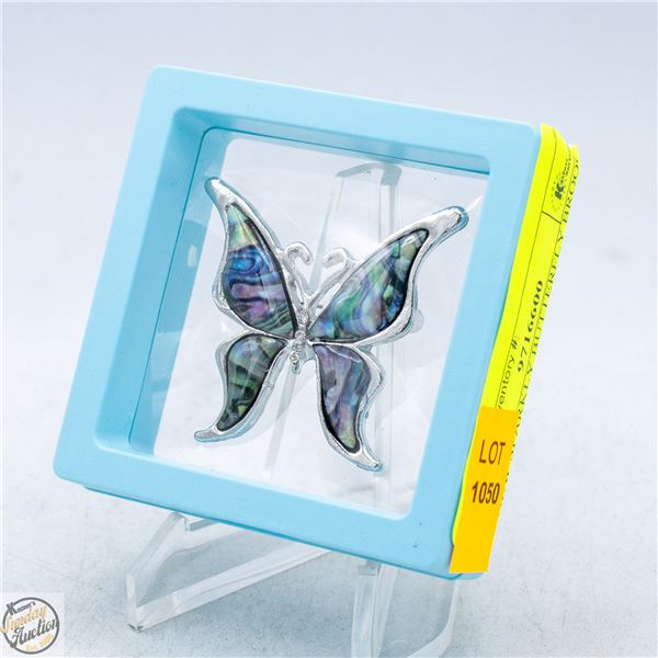 NEW SPARKLY BUTTERFLY BROOCH IRIDESCENT