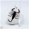 Image 1 : GENUINE SCORPION RESIN ENCASED MADE INTO PENDANT