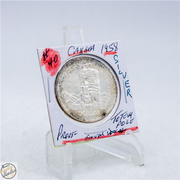 #4753-1858/1958 SILVER BRITISH COLUMBIA