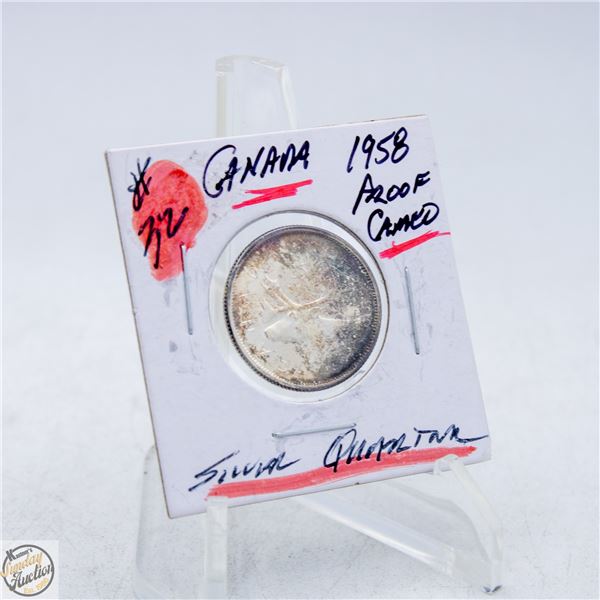 #4736-PROOF-SILVER 1958 QUEEN ELIZABETH