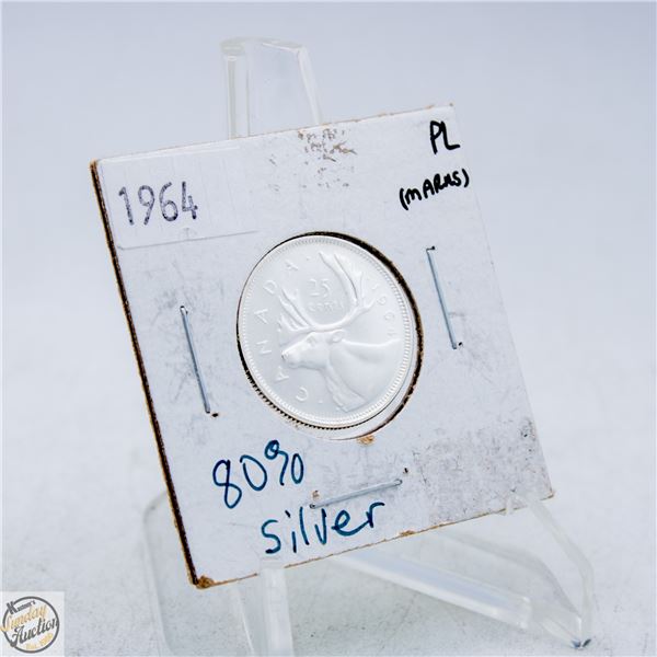 #4737-PROOF LIKE-SILVER 1964 QUEEN