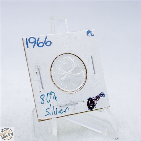 #4738-PROOF LIKE-SILVER 1966 QUEEN