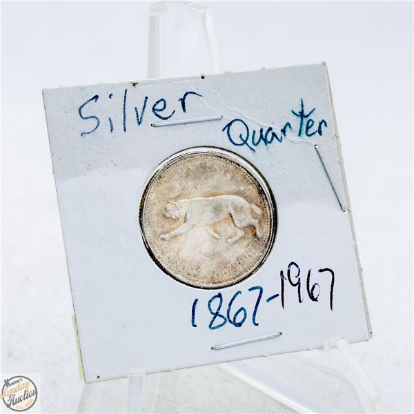 #4718-1867-1967 LIMITED EDITION SILVER QUARTER