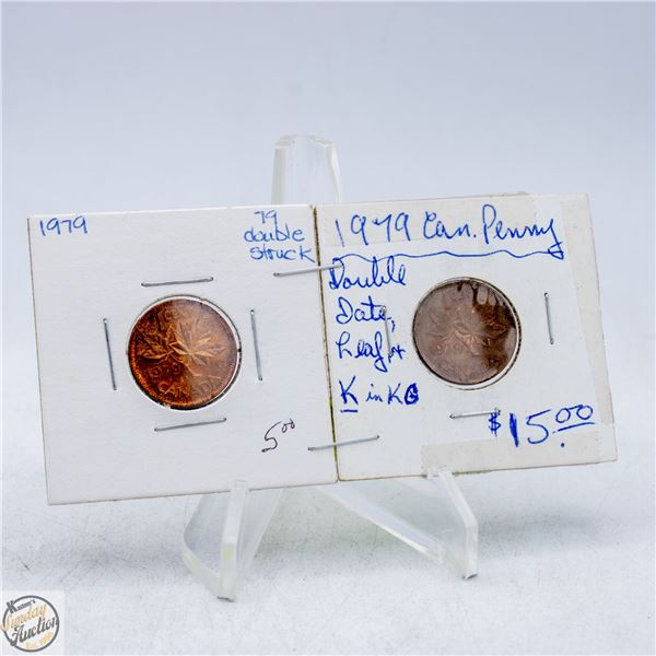 #4744-1979 PENNY THAT IS DOUBLE STRUCK, 1979