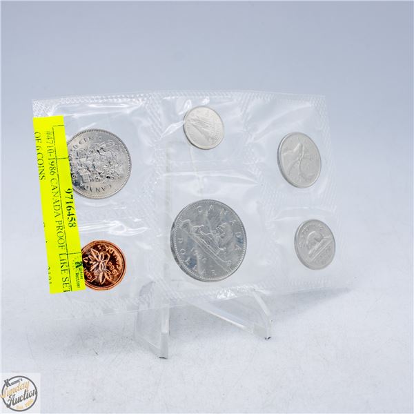 #4710-1986 CANADA PROOF LIKE SET OF 6 COINS