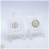 Image 2 : 1967 CANADA SILVER QUARTER & DIME 80% SILVER