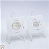Image 1 : 1967 CANADA SILVER QUARTER & DIME 80% SILVER