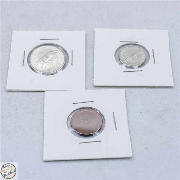 1967 CANADA SILVER QUARTER & DIME 80% SILVER