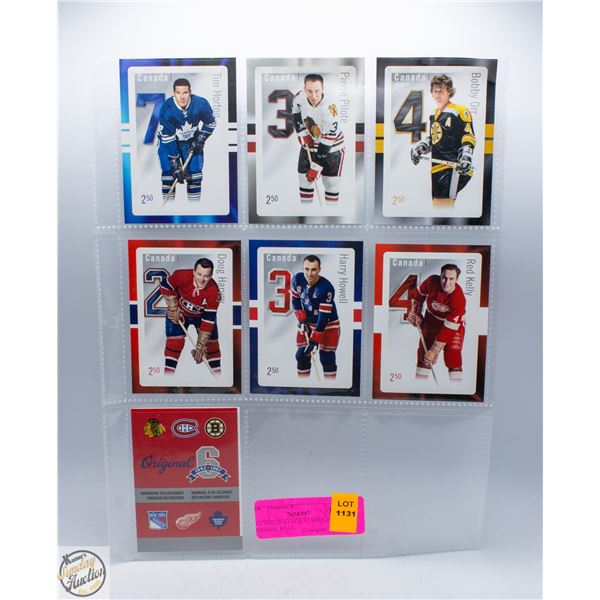 2014 NHL POSTAGE STAMPS OF ORIGINAL HALL