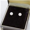 Image 1 : VINTAGE 14K CULTURED PEARL EARRINGS BY CARMEN