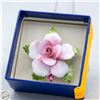 Image 1 : VINTAGE HAND PAINTED FINE BONE CHINA BROOCH