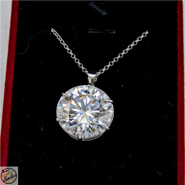 #4707-CUSTOM HAND SET 20.00 CT GRA CERTIFIED