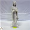 Image 1 : VINTAGE STONE CARVED THE VIRGIN MARY FIGURE H-21"