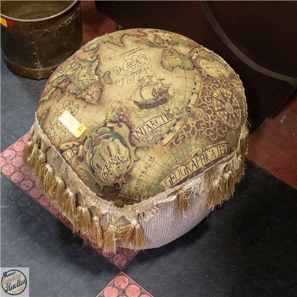 ROUND FOOT STOOL/SEAT H-17" DIAMETER-20"
