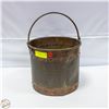 Image 1 : VINTAGE BRASS BUCKET H-9.75" DIAMETER-11.25"