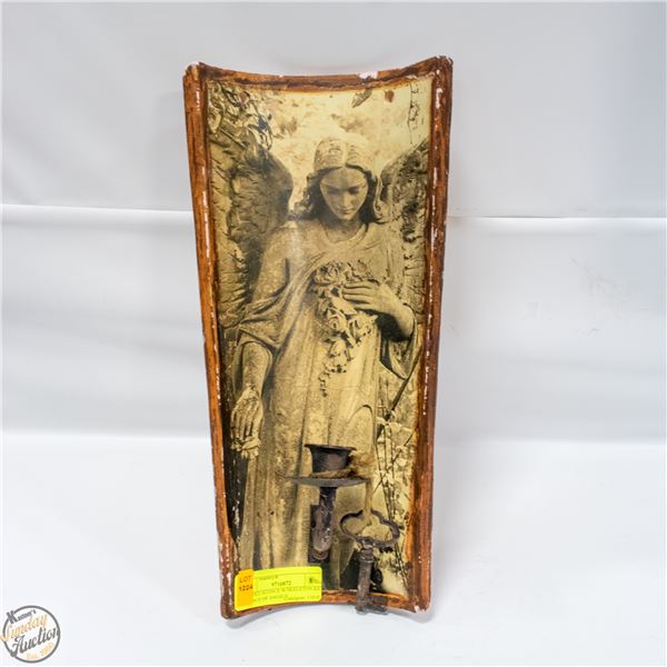 CANDLE SCONCE W/SKELETON KEY: A PLACE OF ANGELS